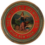 “WEST END BREWING CO.” BEER SERVING TRAY.