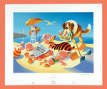 1998 OFFICIAL DISNEYANA CONVENTION CARL BARKS SIGNED LIMITED EDITION SERIGRAPH "HEAT WAVE."