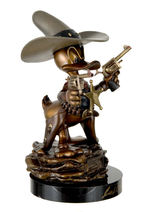 1995 DISNEYANA CONVENTION "DONALD DUCK SHERIFF OF BULLET VALLEY" CARL BARKS BRONZE.