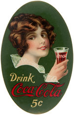 “DRINK COCA-COLA 5c” 1914 MIRROR.