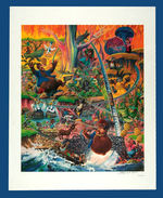 SPLASH MOUNTAIN LIMITED EDITION LITHOGRAPH SIGNED BY CHARLES BOYER.