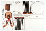 “CREAM OF WHEAT” CHEF RASTUS UNCUT PREMIUM DOLL W/MAILER & LETTER.