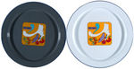 "PETER MAX" ENAMELED PLATTER/HOT PLATE LOT.