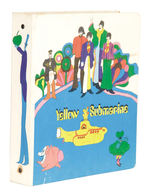 THE BEATLES "YELLOW SUBMARINE" 1968 THREE-RING BINDER BY VERNON ROYAL.