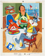 BUGS BUNNY & YOSEMITE SAM WHITMAN PUZZLE ORIGINAL ART.