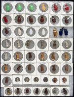 FIFTY PLASTIC BOXING CHARMS FROM THE 1940s-1950s.