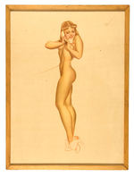 GEORGE PETTY PIN-UP FRAMED PRINT.