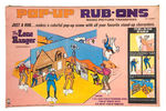 "THE LONE RANGER POP-UP/RUB-ONS MAGIC PICTURE TRANSFERS BY HASBRO.