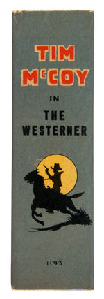 "TIM McCOY IN THE WESTERNER" FILE COPY BLB.