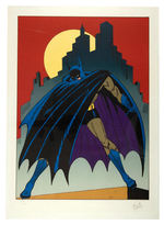 BATMAN SIGNED AND NUMBERED BOB KANE PRINT.