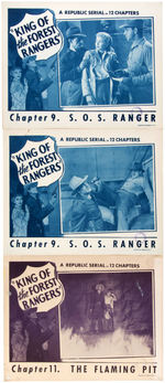 "KING OF THE FOREST RANGERS" LOBBY CARD LOT.