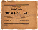 JOHN MACK BROWN "THE OREGON TRAIL" SERIAL LOBBY CARD LOT.