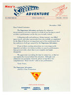 "MACY'S SUPERMAN ADVENTURE" LETTER.