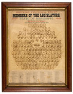 MISSISSIPPI LEGISLATURE 1880 PHOTO OF 111 WHITES, 4 BLACKS AND GOVERNOR.