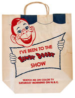 "HOWDY DOODY SHOW" SHOPPING BAG & PROMOTIONAL PHOTO.