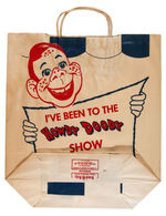 "HOWDY DOODY SHOW" SHOPPING BAG & PROMOTIONAL PHOTO.