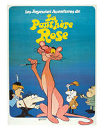 "THE PINK PANTHER" LINEN-MOUNTED FRENCH POSTER.