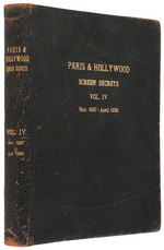 "PARIS & HOLLYWOOD SCREEN SECRETS" LATE 1920S BOUND VOLUME OF SIX MAGAZINES.