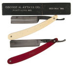 BOSTON RED SOX STRAIGHT RAZOR PAIR.