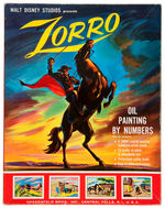 "ZORRO OIL PAINTING BY NUMBERS" NEAR COMPLETE SET.