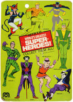 "JOKER AND PENGUIN" CARDED MEGO ACTION FIGURES.