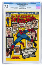 "THE AMAZING SPIDER-MAN" #121 JUNE 1973 CGC 7.5 VF- (DEATH OF GWEN STACY).