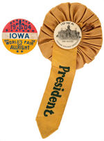 ST. LOUIS EXPO PAIR OF IOWA BUTTONS.