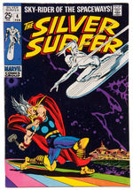 "SILVER SURFER" #4 FEBRUARY 1968 ISSUE FEATURING THOR.