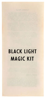 "DICK TRACY BLACK LIGHT MAGIC KIT."