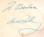 “TO BARBARA ELVIS PRESLEY” SIGNED 1956 PROMOTIONAL PHOTO.