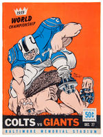 "COLTS VS GIANTS" 1959 WORLD CHAMPIONSHIP PROGRAM.