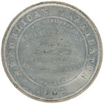 LINCOLN/JOHNSON JUGATE MEDAL DeWITT 1864-1.