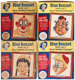 HOWDY DOODY BLUE BONNET OLEOMARGARINE "PLAYROOM PORTRAIT" BOX LOT.