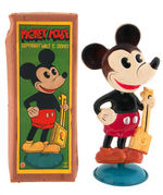 MICKEY MOUSE BOXED CELLULOID WIND-UP NODDER.