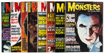 FAMOUS MONSTERS OF FILMLAND EARLY LOT OF 25 ISSUES.