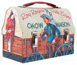 “ROY ROGERS DALE EVANS CHOW WAGON” DOME TOP LUNCH BOX.