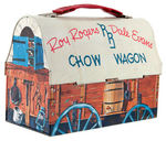 “ROY ROGERS DALE EVANS CHOW WAGON” DOME TOP LUNCH BOX.