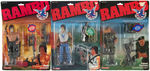 RAMBO SET OF 12 FIGURES AND LOT OF SEVEN ACCESSORY SETS BY COLECO.