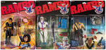 RAMBO SET OF 12 FIGURES AND LOT OF SEVEN ACCESSORY SETS BY COLECO.