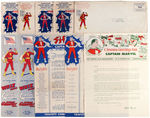 CAPTAIN MARVEL EPHEMERA LOT.