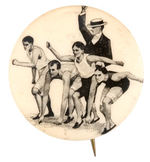 EARLIEST SEEN 1898 TRACK MEET SPRINTER'S BUTTON.