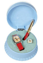 "INGERSOLL" MICKEY MOUSE "HAPPY BIRTHDAY" SPECIALLY PACKAGED WATCH SET.