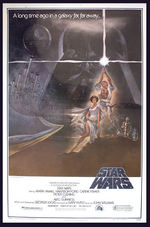 "STAR WARS" STYLE A ORIGINAL 1977 POSTER.