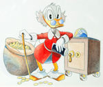 CARL BARKS "RICH FIND AT INVENTORY TIME" SERIGRAPH REMARQUE EDITION #AP7/10.