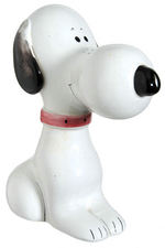 EARLY SNOOPY GLAZED CERAMIC FIGURAL BANK.