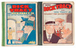 “DICK TRACY AND DICK TRACY, JR.” CUPPLES & LEON 1ST AND 2ND DAILY STRIP REPRINT BOOKS.