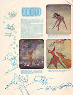 "BAMBI" SIX PIECE SHEET MUSIC/THREE PIECE SONG FOLIO LOT.