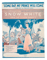 "SNOW WHITE" TWO PIECE SHEET MUSIC/SEVEN PIECE SONG FOLIO LOT.