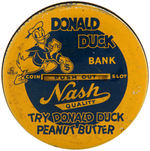 "DONALD DUCK NASH'S MUSTARD" JAR BANK.