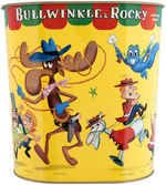 "BULLWINKLE & ROCKY AND THEIR FRIENDS" WASTE BASKET.